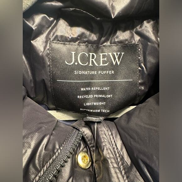 NWT J. Crew Villa Puffer Coat with PrimaLoft Black Size XXL - Picture 6 of 8